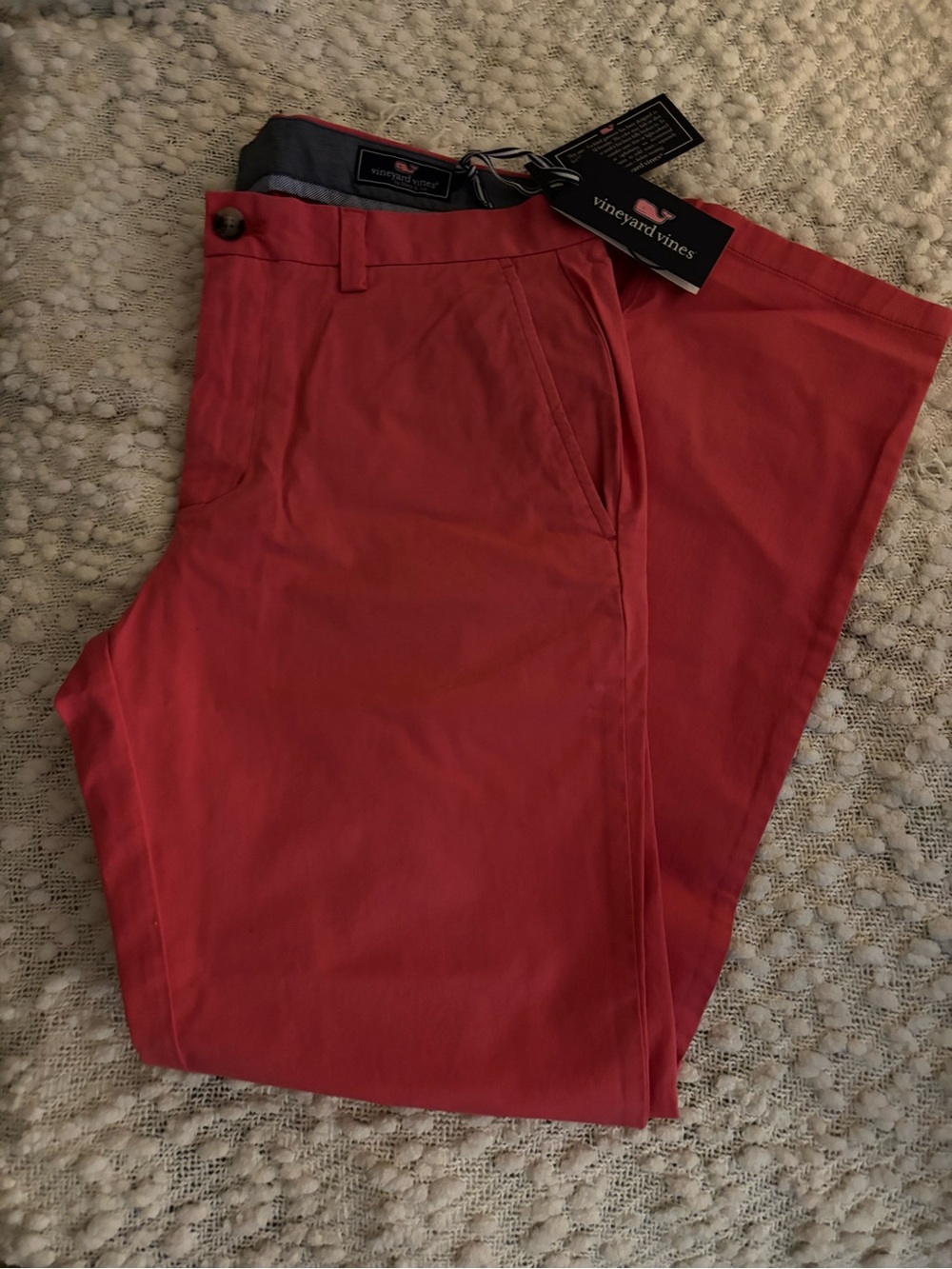 Vineyard Vines Men’s Coral-Red Chino Pants